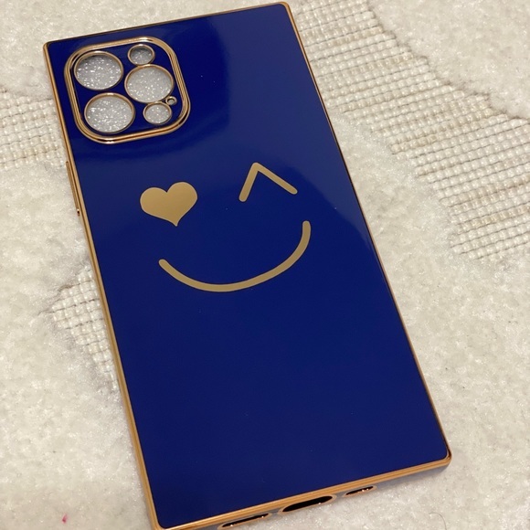# 3 - Cute Smiley face case for iPhone 12 Pro only (NOT FOR MAX) Dark blue - Picture 8 of 14